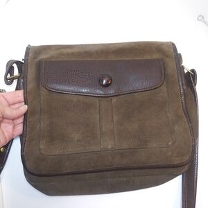 Leather Co Crossbody Messenger Bag Tablet School Suede Student Multi Pocket